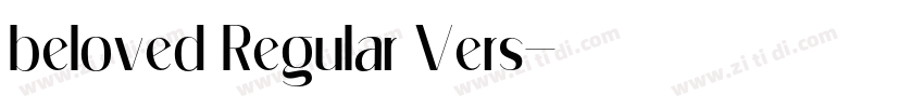 beloved Regular Vers字体转换
